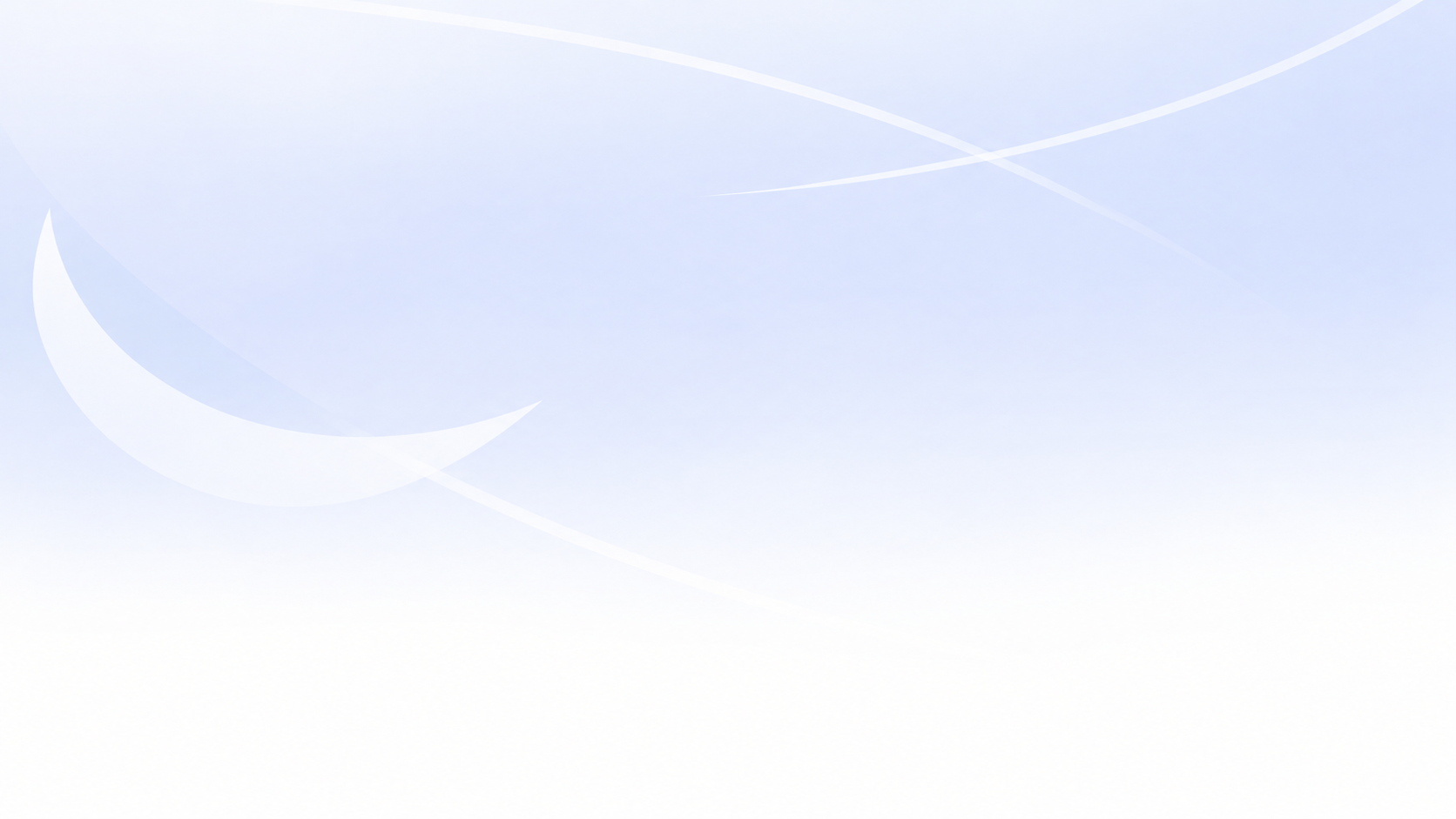 Abstract pale blue and white gradient with soft curved wave shapes.